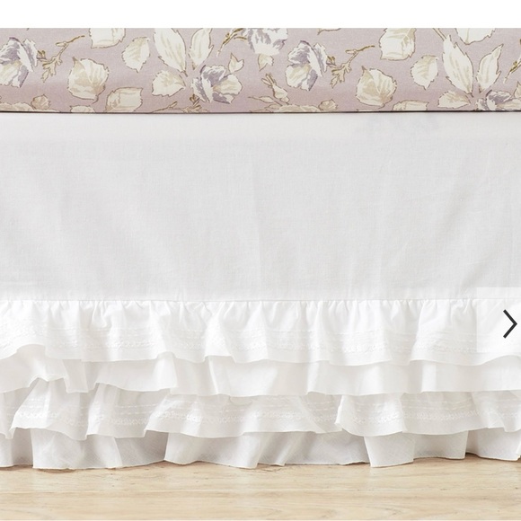 Pottery Barn Kids Other - Pottery Barn Sadie Ruffle Organic crib skirt. New!